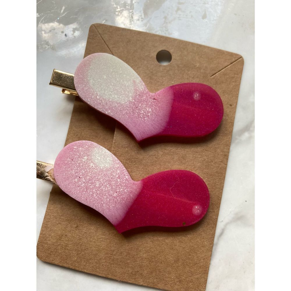 Heart shaped barrette